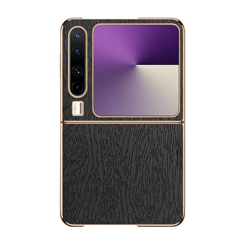 HAMEXLN Hülle Für Huawei Pura X, Ultradünn Leder Handyhüllen Minimalistische Holzstruktur Anti-Fingerabdruck Schutzhülle Stoßfest,Schwarz,Pura X HAMEXLN Hülle Für Huawei Pura X, Ultradünn Leder Handyhüllen Minimalistische Holzstruktur Anti-Fingerabdruck Schutzhülle Stoßfest,Schwarz,Pura X von HAMEXLN