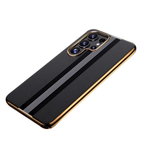 HAMEXLN Hülle Für Samsung Galaxy S25 Ultra, Echt Leder Handyhülle Ultradünn Galvanisierte Stossfest Minimalistische Schutzhülle,Schwarz,S25 Ultra HAMEXLN Hülle Für Samsung Galaxy S25 Ultra, Echt Leder Handyhülle Ultradünn Galvanisierte Stossfest Minimalistische Schutzhülle,Schwarz,S25 Ultra von HAMEXLN