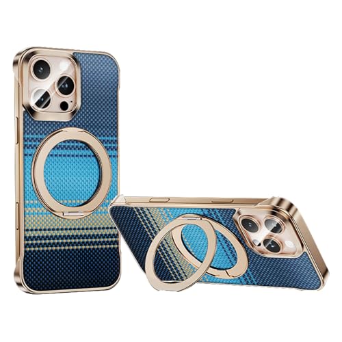 HAMEXLN Hülle Für iPhone 16 Pro Max/16 Pro/16, 360 Grad Drehbar Ring Ständer Magnetisch Handyhüllen Dünnes Stoßfest Schutzhülle,Blau,16 Pro von HAMEXLN
