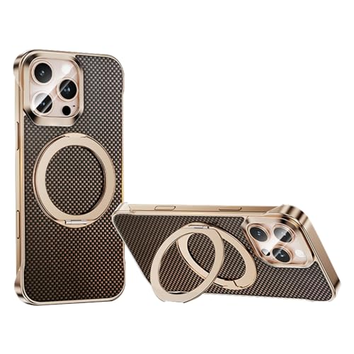 HAMEXLN Hülle Für iPhone 16 Pro Max/16 Pro/16, 360 Grad Drehbar Ring Ständer Magnetisch Handyhüllen Dünnes Stoßfest Schutzhülle,Gold,16 Pro Max HAMEXLN Hülle Für iPhone 16 Pro Max/16 Pro/16, 360 Grad Drehbar Ring Ständer Magnetisch Handyhüllen Dünnes Stoßfest Schutzhülle,Gold,16 Pro Max von HAMEXLN