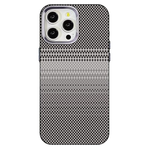 HAMEXLN Hülle Für iPhone 16 Pro Max/16 Pro/16, Ultradünnes Kohlefaser Muster Magnetisch Handyhülle Sturzsicher,Schwarz,16 von HAMEXLN