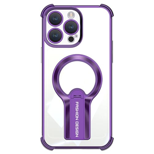 HAMEXLN Hülle Für iPhone 16 Pro Max/16 Pro/16 Plus/16, Magnetisch Handyhüllen Drehbar Faltbare Ständer Kameraschutz Galvanik Kristallklar Fall,Lila,16 Pro HAMEXLN Hülle Für iPhone 16 Pro Max/16 Pro/16 Plus/16, Magnetisch Handyhüllen Drehbar Faltbare Ständer Kameraschutz Galvanik Kristallklar Fall,Lila,16 Pro von HAMEXLN