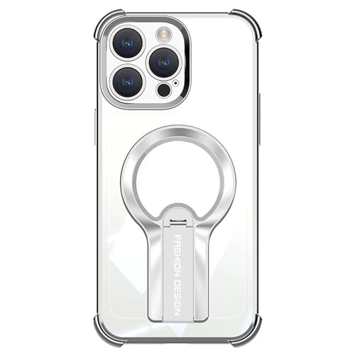 HAMEXLN Hülle Für iPhone 16 Pro Max/16 Pro/16 Plus/16, Magnetisch Handyhüllen Drehbar Faltbare Ständer Kameraschutz Galvanik Kristallklar Fall,Silber,16 Pro Max HAMEXLN Hülle Für iPhone 16 Pro Max/16 Pro/16 Plus/16, Magnetisch Handyhüllen Drehbar Faltbare Ständer Kameraschutz Galvanik Kristallklar Fall,Silber,16 Pro Max von HAMEXLN