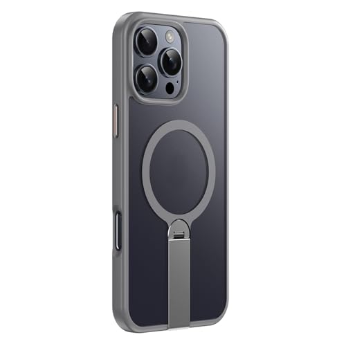HAMEXLN Hülle Für iPhone 16 Pro Max/16 Pro/16 Plus/16, Magnetisch Handyhüllen Mit Drehbar Faltbare Ständer Durchscheinende Schutzhülle,Grau,16 Pro Max HAMEXLN Hülle Für iPhone 16 Pro Max/16 Pro/16 Plus/16, Magnetisch Handyhüllen Mit Drehbar Faltbare Ständer Durchscheinende Schutzhülle,Grau,16 Pro Max von HAMEXLN