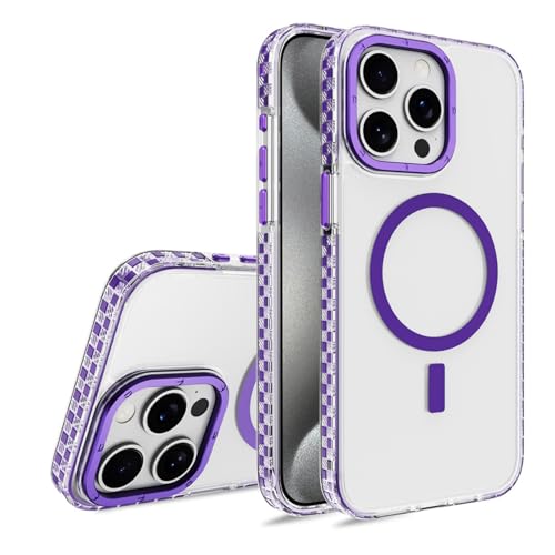 HAMEXLN Hülle Für iPhone 16 Pro Max/16 Pro/16 Plus/16, Magnetisch Ultradünnes Klare Handyhüllen Anti-Rutsch Schutzhülle Nie Vergilbung,Lila,16 HAMEXLN Hülle Für iPhone 16 Pro Max/16 Pro/16 Plus/16, Magnetisch Ultradünnes Klare Handyhüllen Anti-Rutsch Schutzhülle Nie Vergilbung,Lila,16 von HAMEXLN