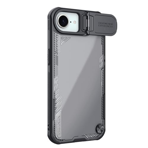 HAMEXLN Hülle Für iPhone 16E, Vollständig Kameraschutz Faltbare Ständer Handyhüllen Kristallklar Anti-Vergilbung Schutzhülle,Schwarz,16E HAMEXLN Hülle Für iPhone 16E, Vollständig Kameraschutz Faltbare Ständer Handyhüllen Kristallklar Anti-Vergilbung Schutzhülle,Schwarz,16E von HAMEXLN