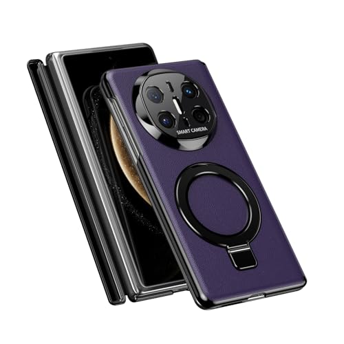 HAMEXLN Lila,Mate X6, Hülle Für Huawei Mate X6, Kameraschutz Lederhülle Magnetisch Ring Ständer Scharnier Kratzfeste Rundumschutz Handytasche HAMEXLN Lila,Mate X6, Hülle Für Huawei Mate X6, Kameraschutz Lederhülle Magnetisch Ring Ständer Scharnier Kratzfeste Rundumschutz Handytasche von HAMEXLN