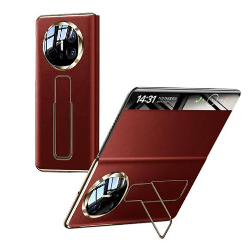 HAMEXLN Rot,Mate X6, Echtes Leder Handyhülle Für Huawei Mate X6, Intelligenter Schlaf View Fenster Handschlaufe Hülle Unsichtbarer Ständer Rundumschutz Handytasche HAMEXLN Rot,Mate X6, Echtes Leder Handyhülle Für Huawei Mate X6, Intelligenter Schlaf View Fenster Handschlaufe Hülle Unsichtbarer Ständer Rundumschutz Handytasche von HAMEXLN