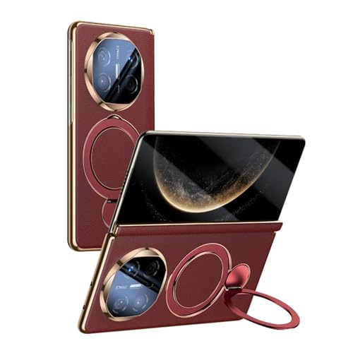 HAMEXLN Rot,Mate X6, Handyhülle Für Huawei Mate X6, Magnetisch Leder Hülle Rückseite Drehbar Ringhalter Scharnier Anti-Kratzer Kameraschutz Schutzhülle HAMEXLN Rot,Mate X6, Handyhülle Für Huawei Mate X6, Magnetisch Leder Hülle Rückseite Drehbar Ringhalter Scharnier Anti-Kratzer Kameraschutz Schutzhülle von HAMEXLN