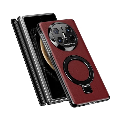 HAMEXLN Rot,Mate X6, Hülle Für Huawei Mate X6, Kameraschutz Lederhülle Magnetisch Ring Ständer Scharnier Kratzfeste Rundumschutz Handytasche HAMEXLN Rot,Mate X6, Hülle Für Huawei Mate X6, Kameraschutz Lederhülle Magnetisch Ring Ständer Scharnier Kratzfeste Rundumschutz Handytasche von HAMEXLN