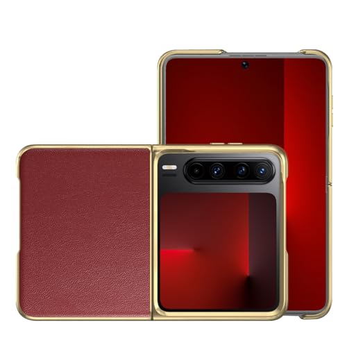 HAMEXLN Rot,Pura X, Abdeckung Für Huawei Pura X, Luxus Galvanisierte Dünne Stoßfest Leder Handyhüllen Minimalistische Anti-Fingerabdruck HAMEXLN Rot,Pura X, Abdeckung Für Huawei Pura X, Luxus Galvanisierte Dünne Stoßfest Leder Handyhüllen Minimalistische Anti-Fingerabdruck von HAMEXLN