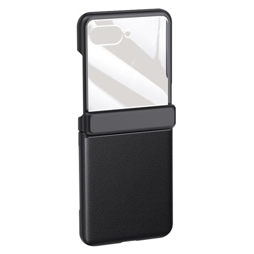 HAMEXLN Schwarz,60 Ultra, Handyhülle Für Motorola Razr 60 Ultra/60, Leder Hülle Mit Scharnier Displayschutz Kratzfeste Dünn Schutzhülle HAMEXLN Schwarz,60 Ultra, Handyhülle Für Motorola Razr 60 Ultra/60, Leder Hülle Mit Scharnier Displayschutz Kratzfeste Dünn Schutzhülle von HAMEXLN
