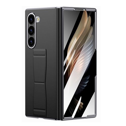 HAMEXLN Schwarz,Fold 6, Echt Leder Hülle Für Samsung Galaxy Z Fold 6, Faltbare Handschlaufe Ständer Handyhülle Panzer Glas Screen Schutz Luxus Stoßfeste Fall HAMEXLN Schwarz,Fold 6, Echt Leder Hülle Für Samsung Galaxy Z Fold 6, Faltbare Handschlaufe Ständer Handyhülle Panzer Glas Screen Schutz Luxus Stoßfeste Fall von HAMEXLN