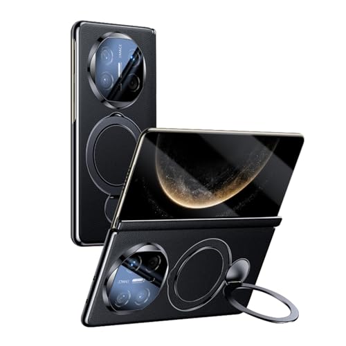 HAMEXLN Schwarz,Mate X6, Handyhülle Für Huawei Mate X6, Magnetisch Leder Hülle Rückseite Drehbar Ringhalter Scharnier Anti-Kratzer Kameraschutz Schutzhülle HAMEXLN Schwarz,Mate X6, Handyhülle Für Huawei Mate X6, Magnetisch Leder Hülle Rückseite Drehbar Ringhalter Scharnier Anti-Kratzer Kameraschutz Schutzhülle von HAMEXLN