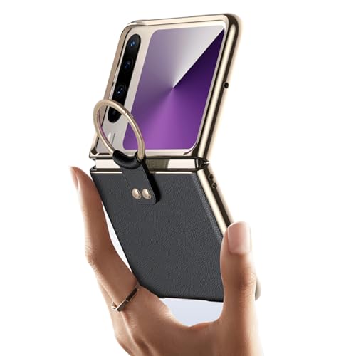 HAMEXLN Schwarz,Pura X, Abdeckung Für Huawei Pura X, Luxus Leder Stoßfest Handyhüllen Mit Bildschirmschutz Und Ringhalter Galvanisierte Dünne Schutzhülle HAMEXLN Schwarz,Pura X, Abdeckung Für Huawei Pura X, Luxus Leder Stoßfest Handyhüllen Mit Bildschirmschutz Und Ringhalter Galvanisierte Dünne Schutzhülle von HAMEXLN