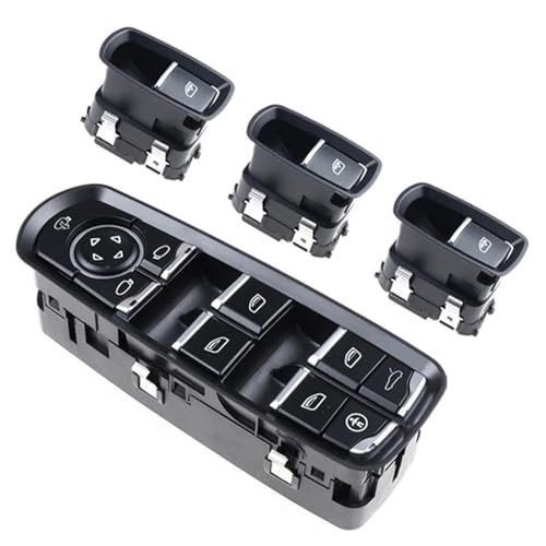Schalter Fensterheber Für Panamera Für Cayenne Für 2011-2017 Fensterheberschalter 7PP959855C 7PP959858RDML 7PP959858MDML Elektronischer Handbremsschalter(Set Window Logo) von HAMFISTB