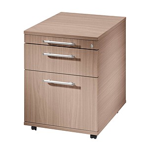 HAMMERBACHER AC20 Rollcontainer nussbaum 3 Auszüge 42,8 x 58,0 x 59,0 cm von HAMMERBACHER