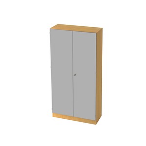 HAMMERBACHER Aktenschrank 6910, V6910/6/S/SG buche, silber 4 Fachböden 100,0 x 42,0 x 200,4 cm von HAMMERBACHER