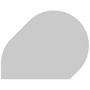 HAMMERBACHER Anbautisch höhenverstellbar HA81 lichtgrau, silber Tropfenform 103,0 x 80,0 x 68,0 - 76,0 cm HAMMERBACHER Anbautisch höhenverstellbar HA81 lichtgrau, silber Tropfenform 103,0 x 80,0 x 68,0 - 76,0 cm von HAMMERBACHER