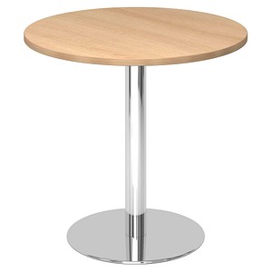 HAMMERBACHER Bistrotisch Holz eiche 80,0 x 80,0 x 74,0 cm von HAMMERBACHER