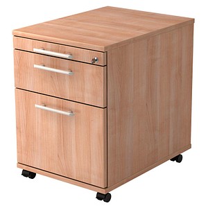 HAMMERBACHER Gradeo Rollcontainer nussbaum 3 Auszüge 42,8 x 58,0 x 59,0 cm von HAMMERBACHER