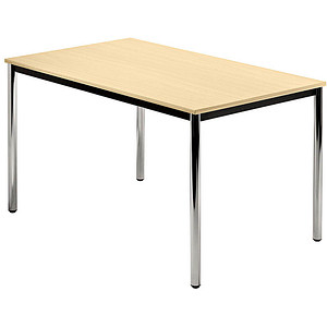 HAMMERBACHER Konferenztisch VDR12 ahorn rechteckig, Rundrohr chrom, 120,0 x 80,0 x 72,0 cm HAMMERBACHER Konferenztisch VDR12 ahorn rechteckig, Rundrohr chrom, 120,0 x 80,0 x 72,0 cm von HAMMERBACHER