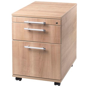 HAMMERBACHER Prokura Rollcontainer nussbaum 3 Auszüge 42,8 x 56,0 x 59,0 cm von HAMMERBACHER