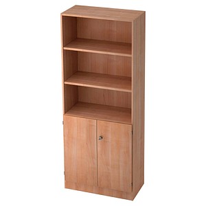 HAMMERBACHER Regalschrank Gradeo, V6770/N/N/SG nussbaum 80,0 x 42,0 x 200,4 cm von HAMMERBACHER