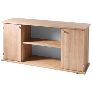 HAMMERBACHER Sideboard SB2T, VSB2T/N/N/SG nussbaum 166,1 x 44,8 x 84,0 cm von HAMMERBACHER