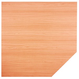 HAMMERBACHER Verbindungsplatte Altus buche, silber Trapezform 120,0 x 80,0 x 72,0 cm von HAMMERBACHER