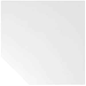 HAMMERBACHER Verbindungsplatte BT12 weiß, silber Trapezform 120,0 x 80,0 x 72,0 cm von HAMMERBACHER