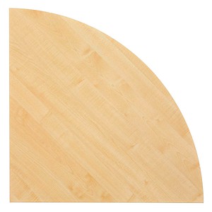 HAMMERBACHER Verbindungsplatte Prokura ahorn, dreieckig abgerundet 80,0 x 80,0 x 2,5 cm von HAMMERBACHER