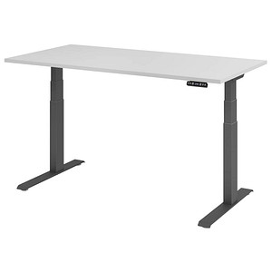 HAMMERBACHER XDKB16 elektrisch höhenverstellbarer Schreibtisch lichtgrau rechteckig, C-Fuß-Gestell grau 160,0 x 80,0 cm HAMMERBACHER XDKB16 elektrisch höhenverstellbarer Schreibtisch lichtgrau rechteckig, C-Fuß-Gestell grau 160,0 x 80,0 cm von HAMMERBACHER