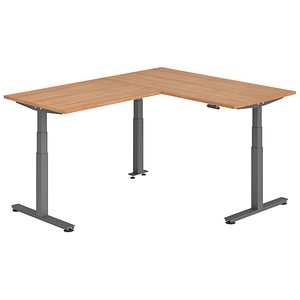 HAMMERBACHER XDSMW1612 elektrisch höhenverstellbarer Schreibtisch nussbaum rechteckig, T-Fuß-Gestell grau 160,0 x 200,0 cm HAMMERBACHER XDSMW1612 elektrisch höhenverstellbarer Schreibtisch nussbaum rechteckig, T-Fuß-Gestell grau 160,0 x 200,0 cm von HAMMERBACHER