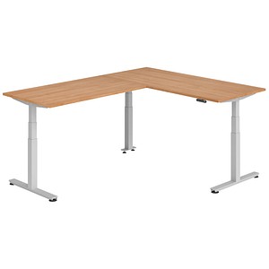 HAMMERBACHER XDSMW1916 elektrisch höhenverstellbarer Schreibtisch nussbaum rechteckig, T-Fuß-Gestell silber 180,0 x 240,0 cm HAMMERBACHER XDSMW1916 elektrisch höhenverstellbarer Schreibtisch nussbaum rechteckig, T-Fuß-Gestell silber 180,0 x 240,0 cm von HAMMERBACHER