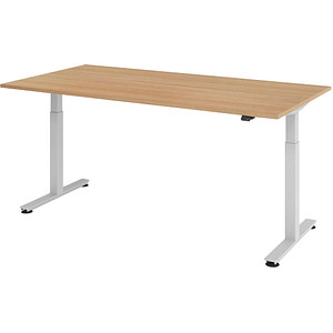 HAMMERBACHER XMST2E elektrisch höhenverstellbarer Schreibtisch eiche rechteckig, T-Fuß-Gestell silber 200,0 x 100,0 cm HAMMERBACHER XMST2E elektrisch höhenverstellbarer Schreibtisch eiche rechteckig, T-Fuß-Gestell silber 200,0 x 100,0 cm von HAMMERBACHER