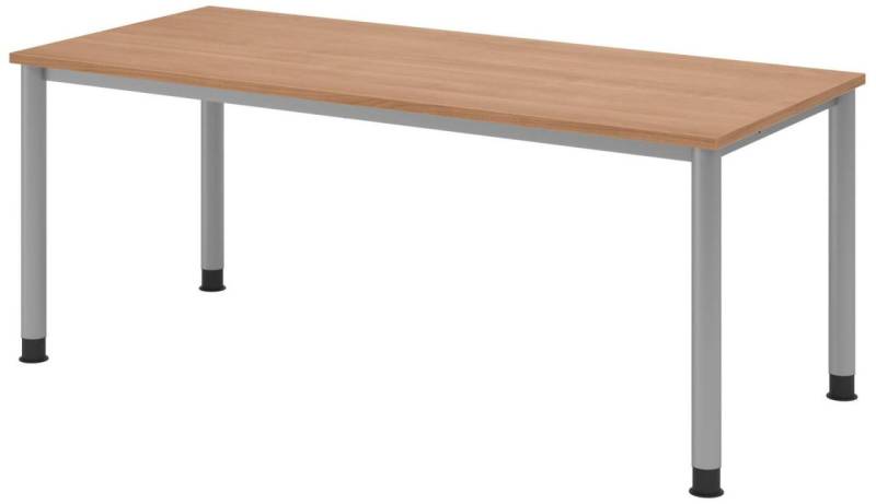 HAMMERBACHER höhenverstellbarer Schreibtisch VHS19/N/S nussbaum von HAMMERBACHER