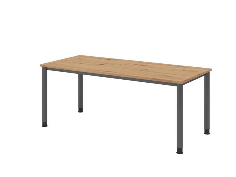 HAMMERBACHER höhenverstellbarer Schreibtisch VHS19/R/G asteiche von HAMMERBACHER