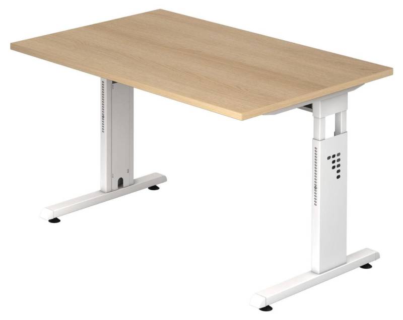 HAMMERBACHER höhenverstellbarer Schreibtisch VOS12/E/W eiche von HAMMERBACHER