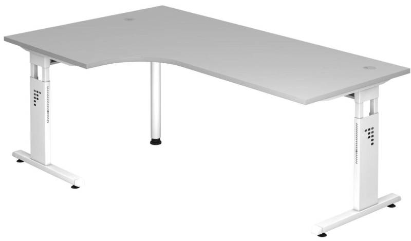 HAMMERBACHER VOS82/5/W höhenverstellbarer Schreibtisch 65 - 85 cm lichtgrau /... von HAMMERBACHER