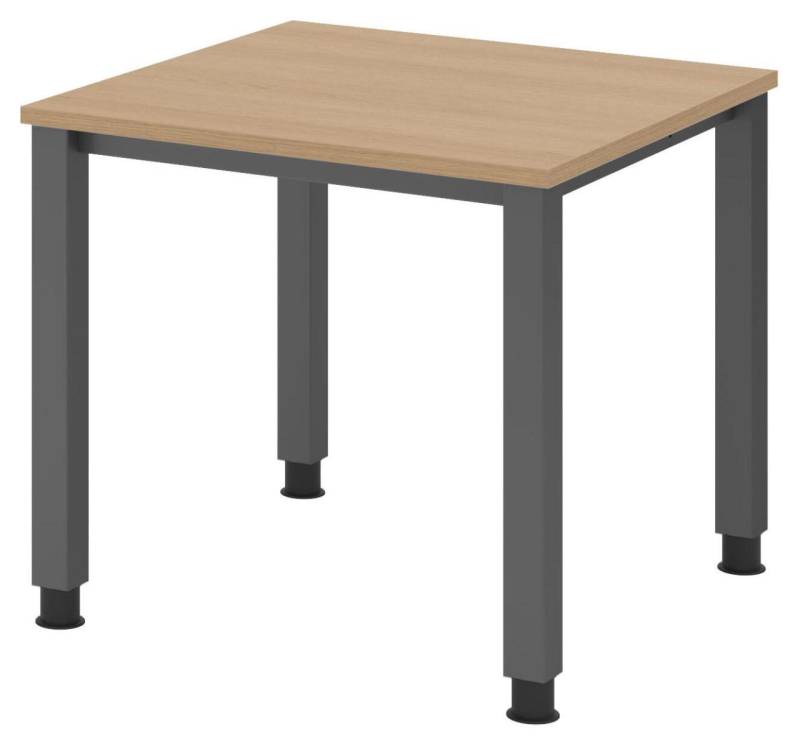 HAMMERBACHER höhenverstellbarer Schreibtisch VQS08/E/G eiche von HAMMERBACHER