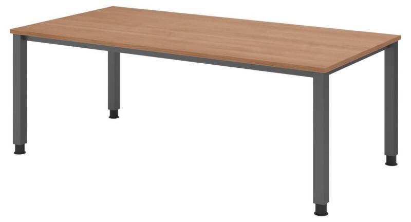 HAMMERBACHER höhenverstellbarer Schreibtisch VQS2E/N/G nussbaum von HAMMERBACHER