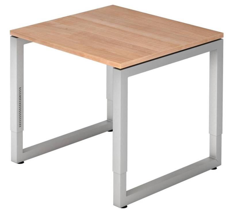 HAMMERBACHER höhenverstellbarer Schreibtisch VRS08/N/S nussbaum von HAMMERBACHER