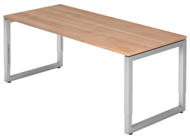 HAMMERBACHER höhenverstellbarer Schreibtisch VRS19/N/S nussbaum von HAMMERBACHER