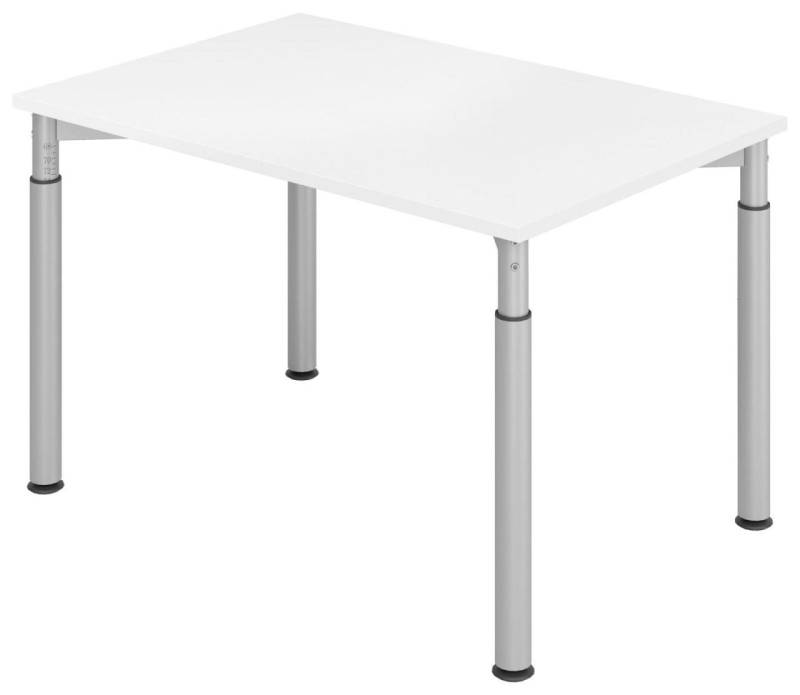 HAMMERBACHER höhenverstellbarer Schreibtisch VYS12/W/S weiß von HAMMERBACHER
