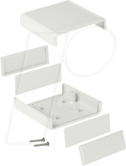 1593KGY - Schalengehäuse, Serie 1593, 66 x 66 x 28 mm, grau von HAMMOND MANUFACTURING