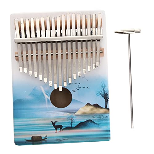 HAMPPLIES 1 Satz 6 Stück 17 Daumen Leise Kalimba Für Anfänger Fingerklavier Mini-kalimba-klavier Mini-musikinstrument Zubehör Für Musikinstrumente Mini Kalimba Mit 17 Tasten Hölzern von HAMPPLIES