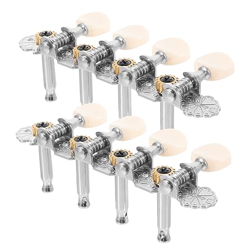 HAMPPLIES 1 Satz Tuner stimmen Stimmgeräte für Akustikgitarren klassische Gitarrenstimmstifte Stimmwirbel für Akustikgitarren akustische Gitarrenparts Gitarren-Tuning-Tools Metall Silber von HAMPPLIES