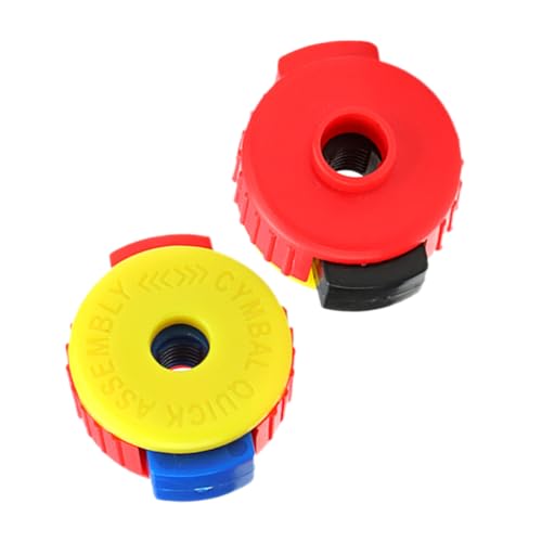 HAMPPLIES 2 Stück Drum-kit-zubehör Nuss Auftritt Elektronisch Griff Patch Dämpfung Maschine Rad Festsetzung Dämpfer Bausatz Stapler Instrument Sitz Becken Schnellspanner-sattelklemme Plastik von HAMPPLIES