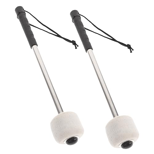 HAMPPLIES 2Stücke Bass Drum Mallet Filz Trommelstöcke für Percussion Instrumente Rutschfester Griff Leicht und Tragbar für Anfänger und Profis Trommelzubehör HAMPPLIES 2Stücke Bass Drum Mallet Filz Trommelstöcke für Percussion Instrumente Rutschfester Griff Leicht und Tragbar für Anfänger und Profis Trommelzubehör von HAMPPLIES